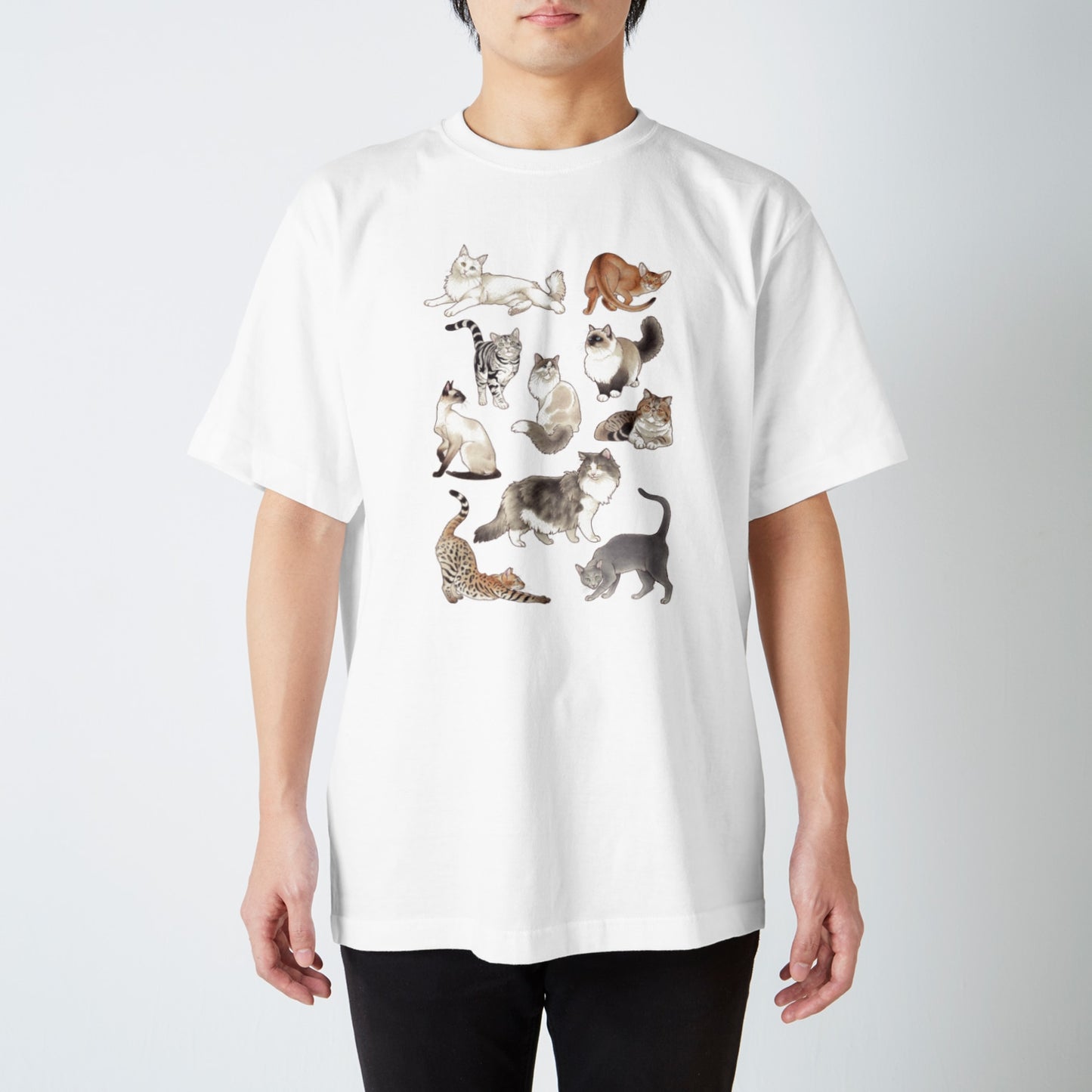 Cats -7.5oz heavy cotton T-shirts
