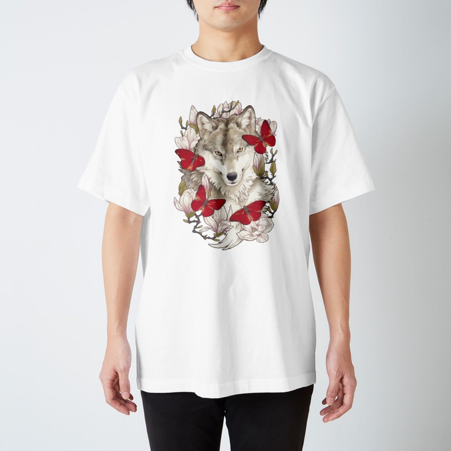 Ocelot x plantas tropicales -Camisetas de algodón pesado de 7.5 oz