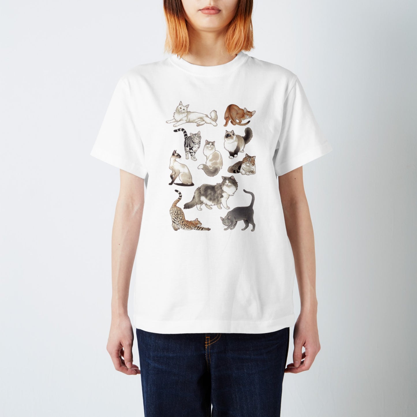 Cats -7.5oz heavy cotton T-shirts