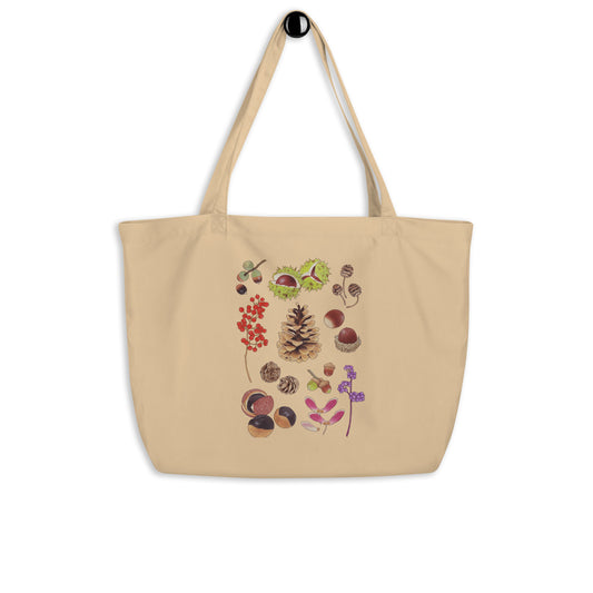 Nuts from Autumn - eco tote bag