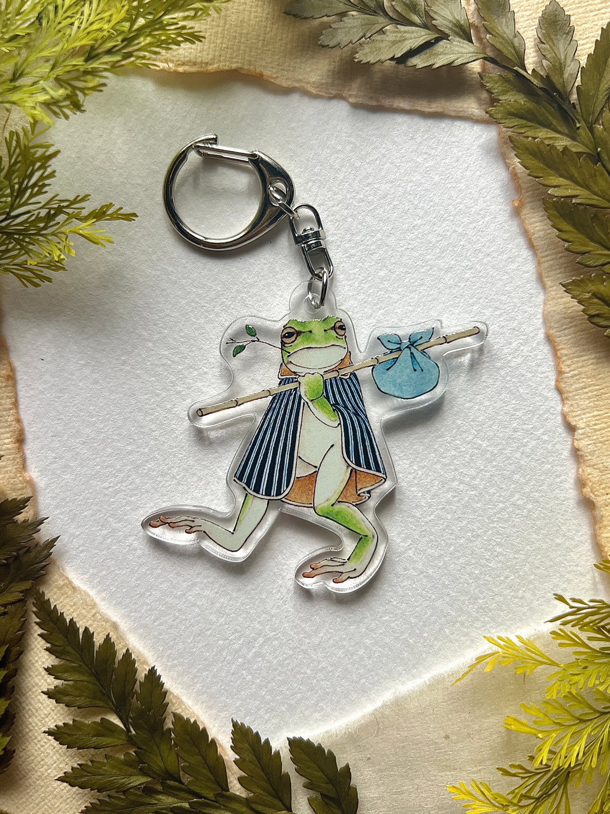 旅ガエルA　アクリルキーホルダー