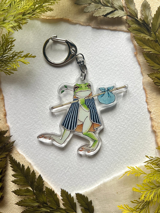 旅ガエルA　アクリルキーホルダー