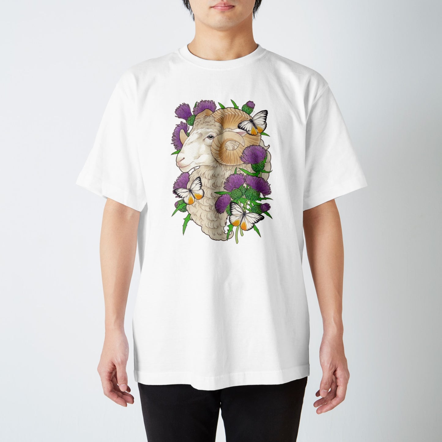 Ocelot x tropical plants -7.5oz heavy cotton T-shirts