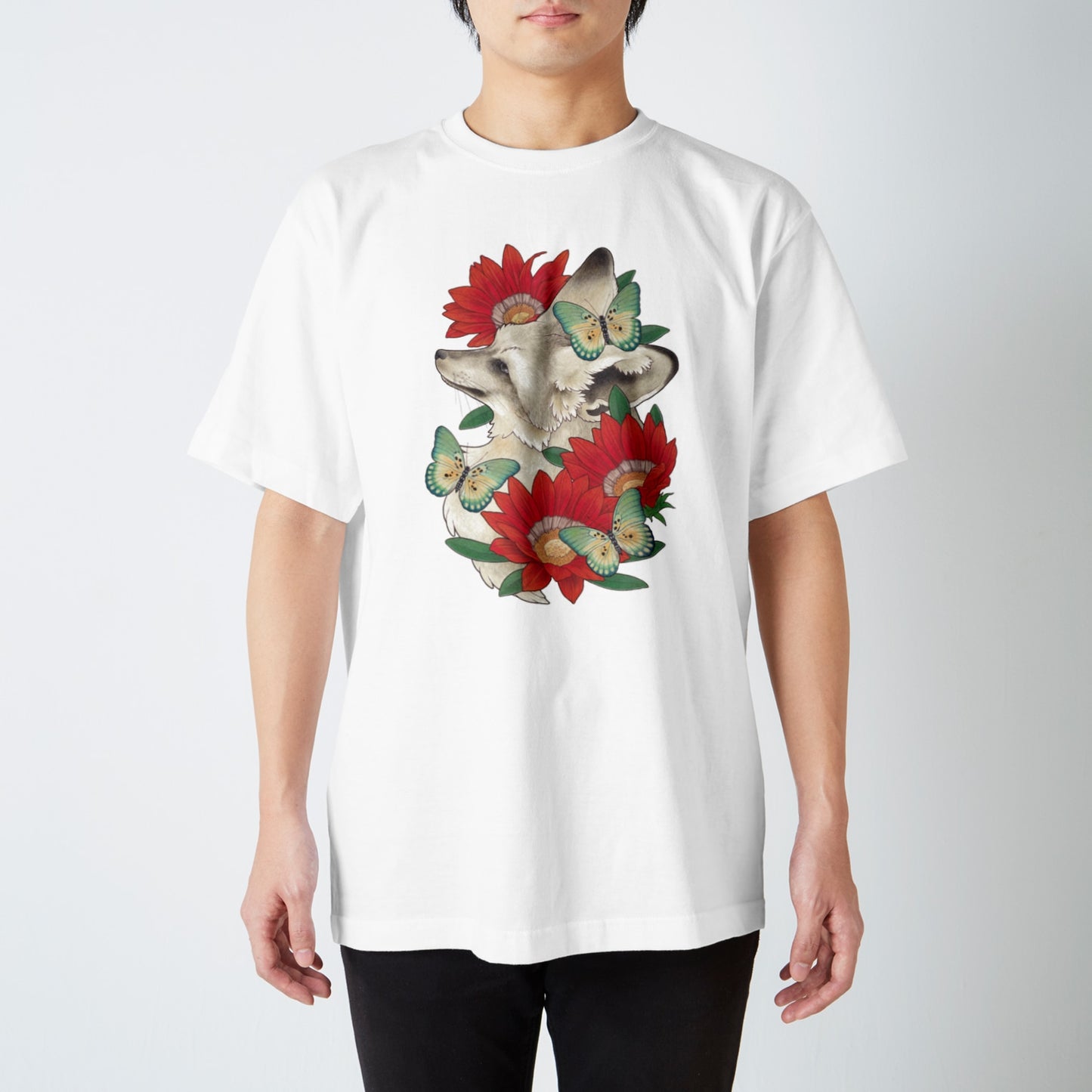 Ocelot x tropical plants -7.5oz heavy cotton T-shirts