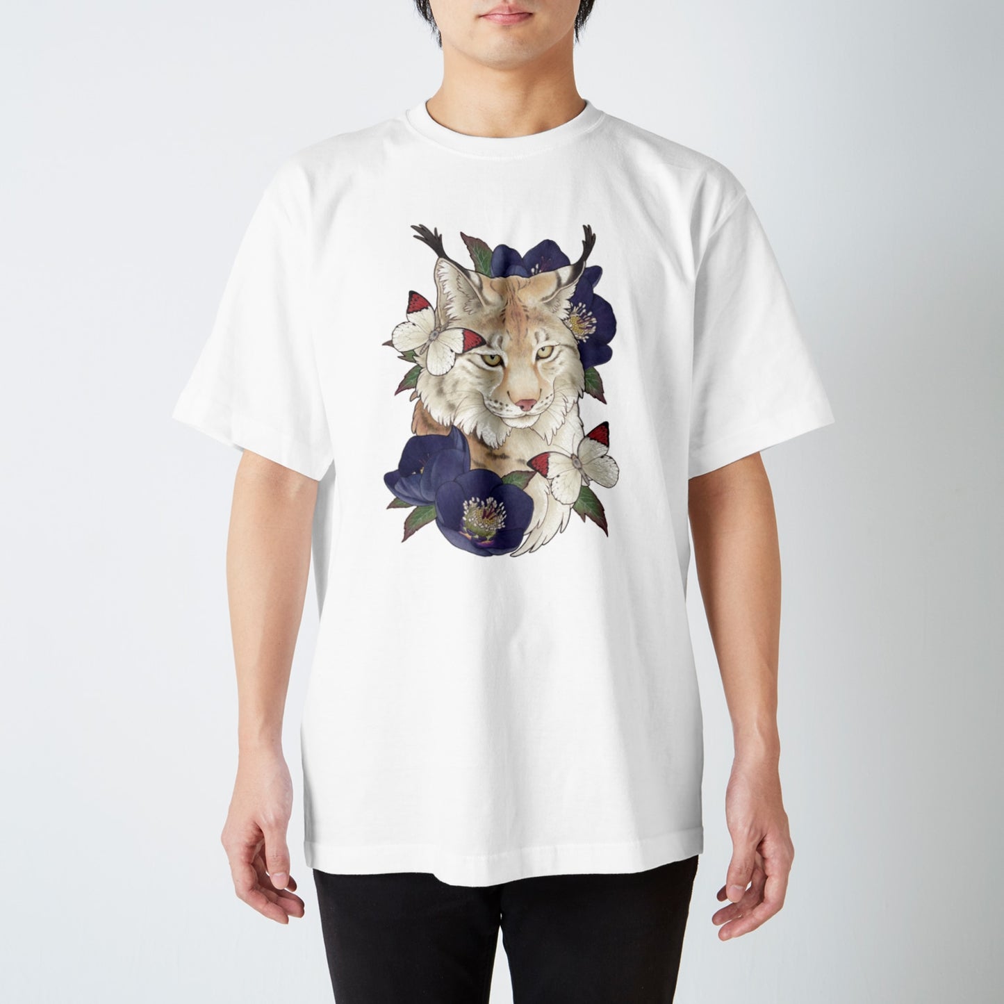 Lynx and black hellebore -7.5oz heavy cotton T-shirts