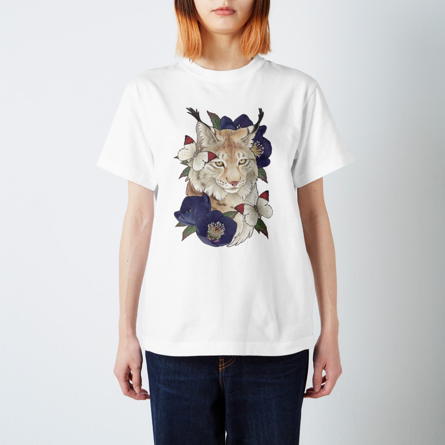 Lynx and black hellebore -7.5oz heavy cotton T-shirts