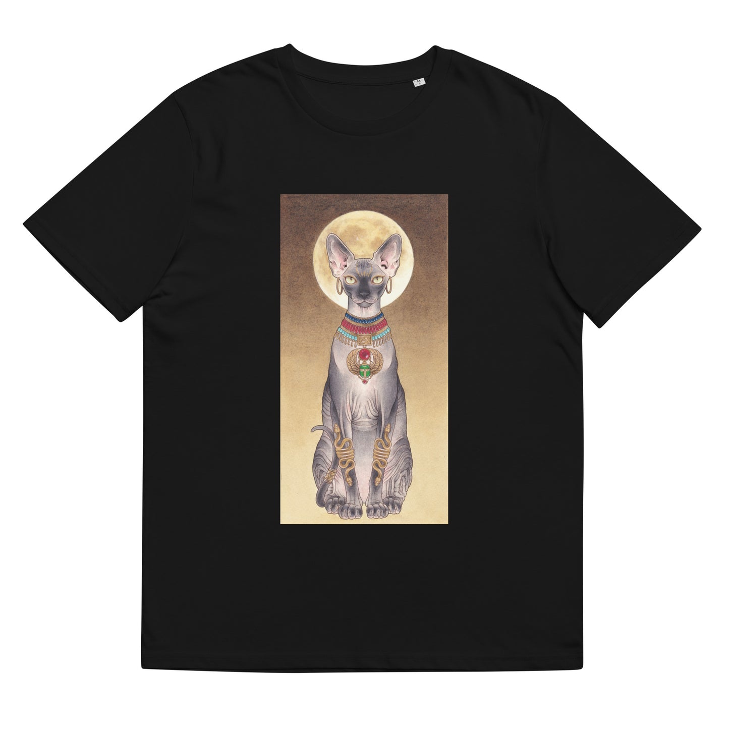 Bastet like Egyptian cat-Unisex organic cotton T-shirt