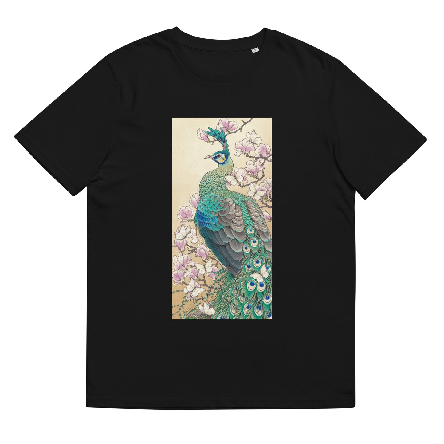 Green peafowl -Unisex organic cotton t-shirt