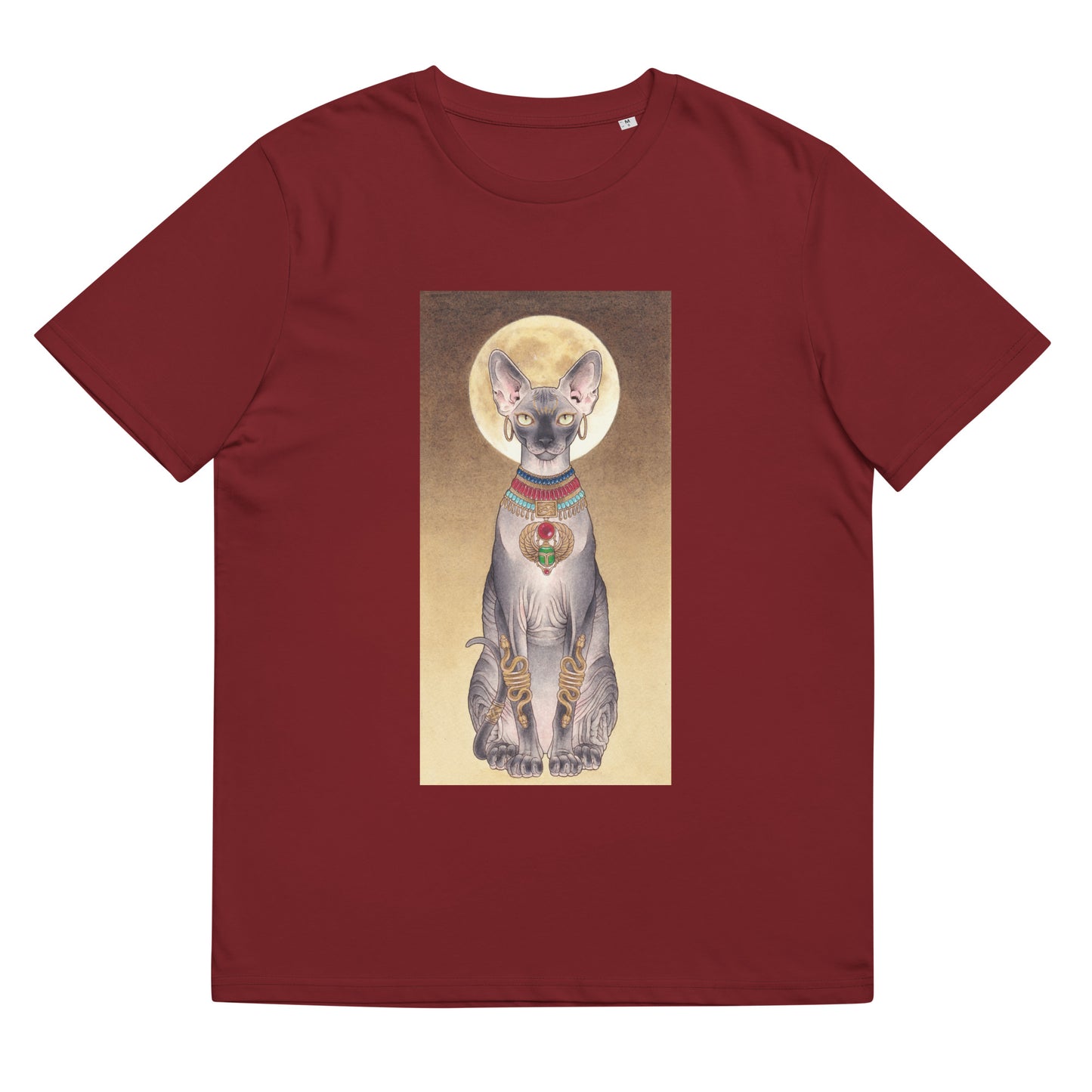 Bastet like Egyptian cat-Unisex organic cotton T-shirt