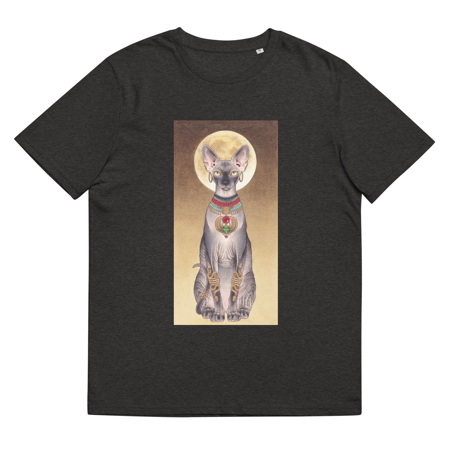Bastet like Egyptian cat-Unisex organic cotton T-shirt