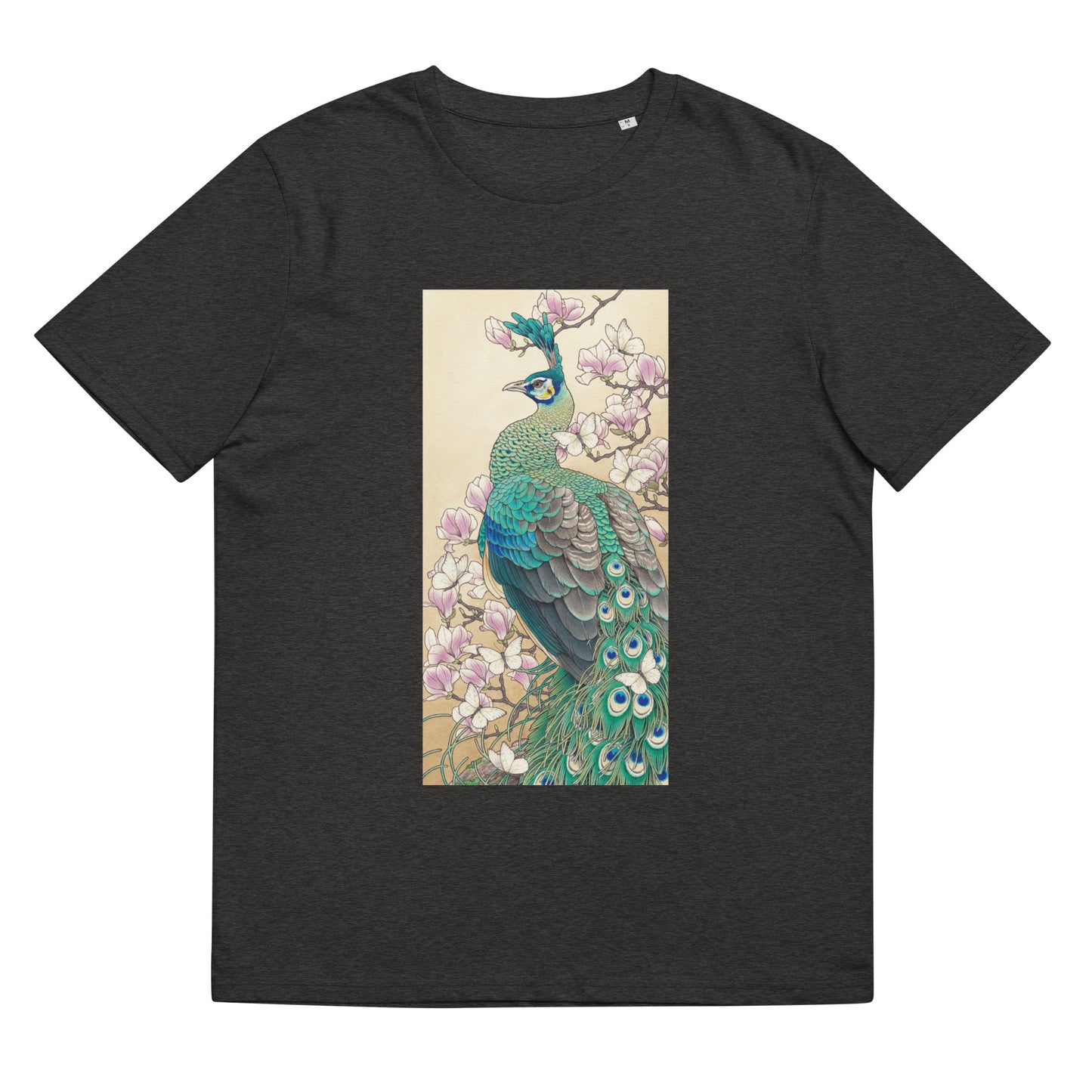 Green peafowl -Unisex organic cotton t-shirt