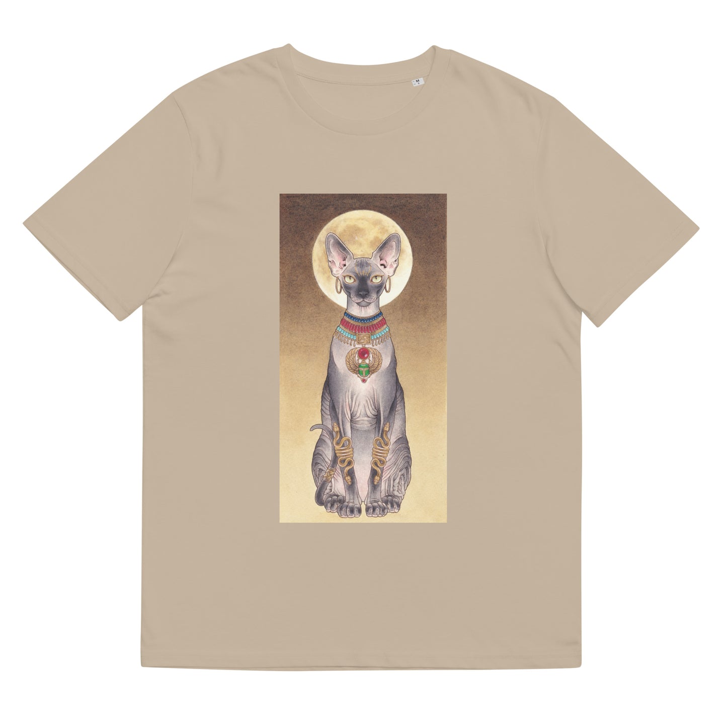 Bastet like Egyptian cat-Unisex organic cotton T-shirt