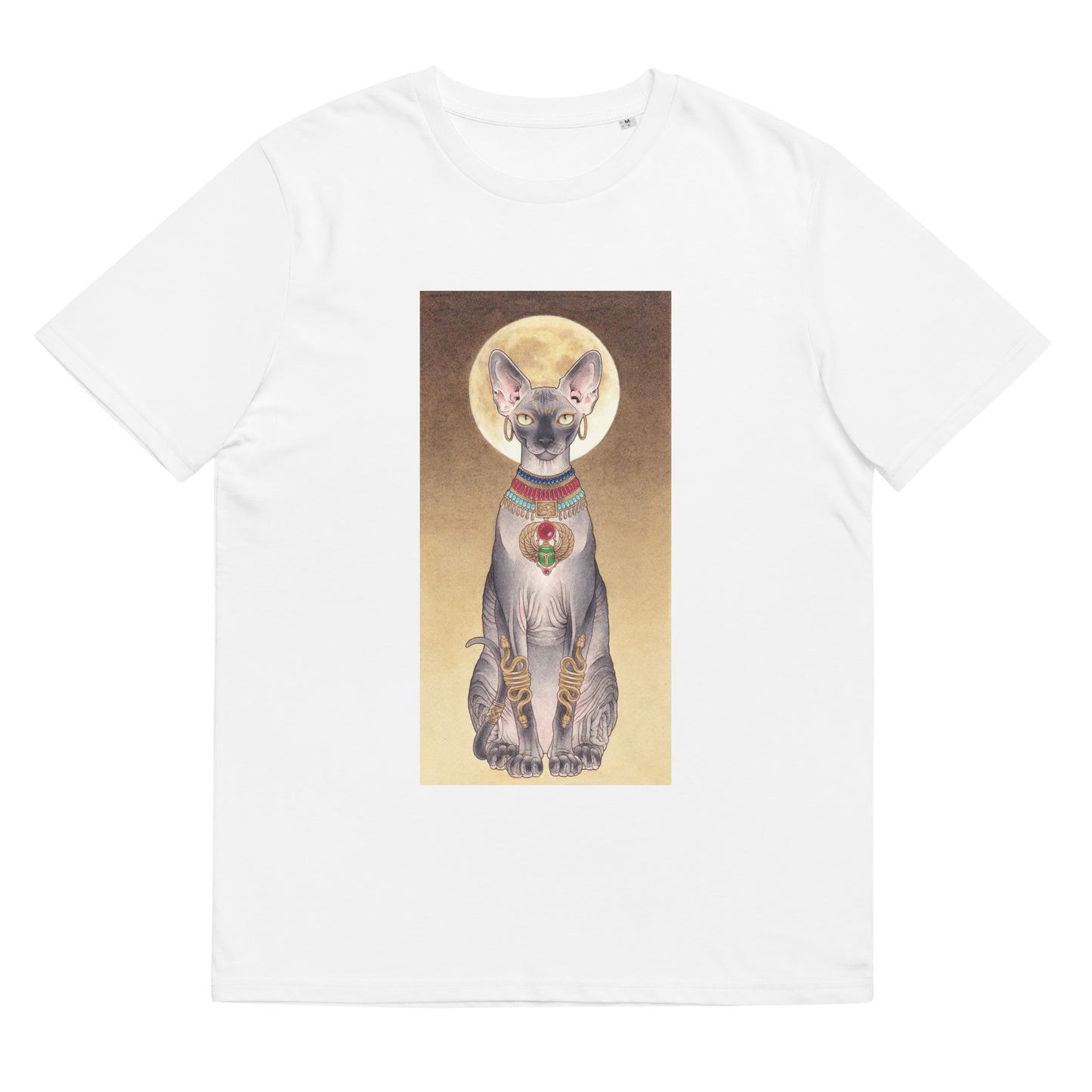 Bastet like Egyptian cat-Unisex organic cotton T-shirt