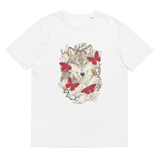 Gray wolf & Magnolia-Unisex organic cotton t-shirt