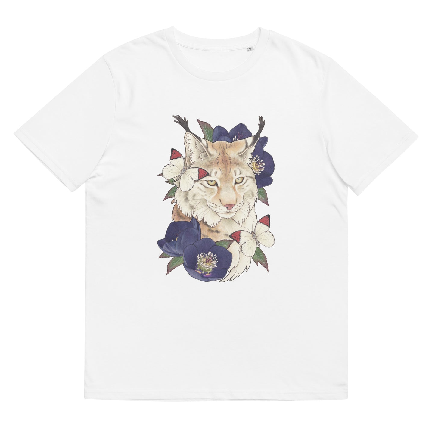 Lynx & black hellebore-Unisex organic cotton t-shirt