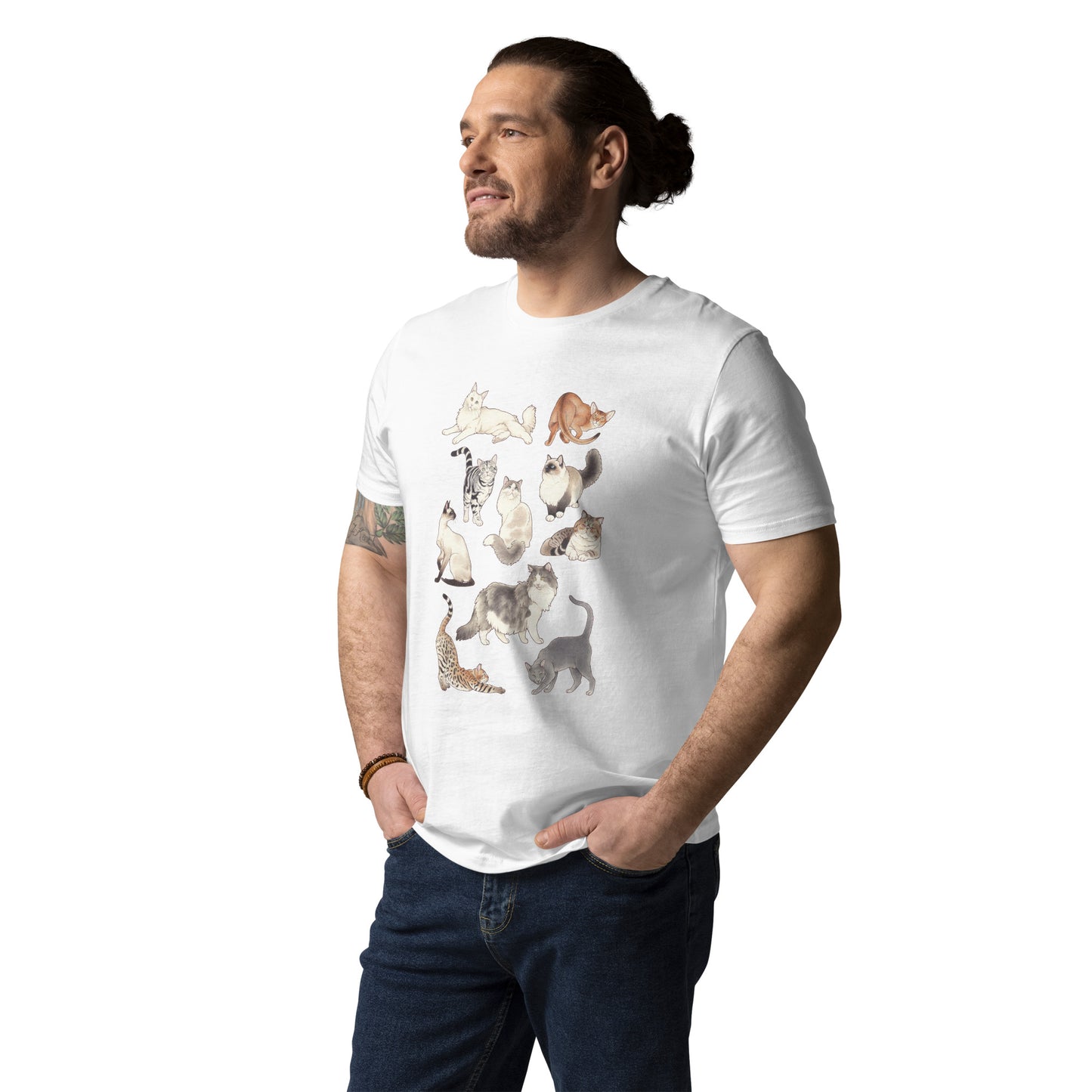 Cats-Unisex organic cotton t-shirt