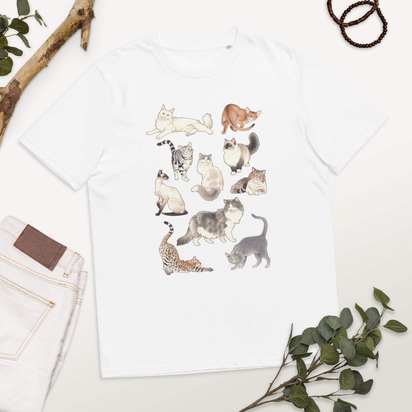 Cats-Unisex organic cotton t-shirt