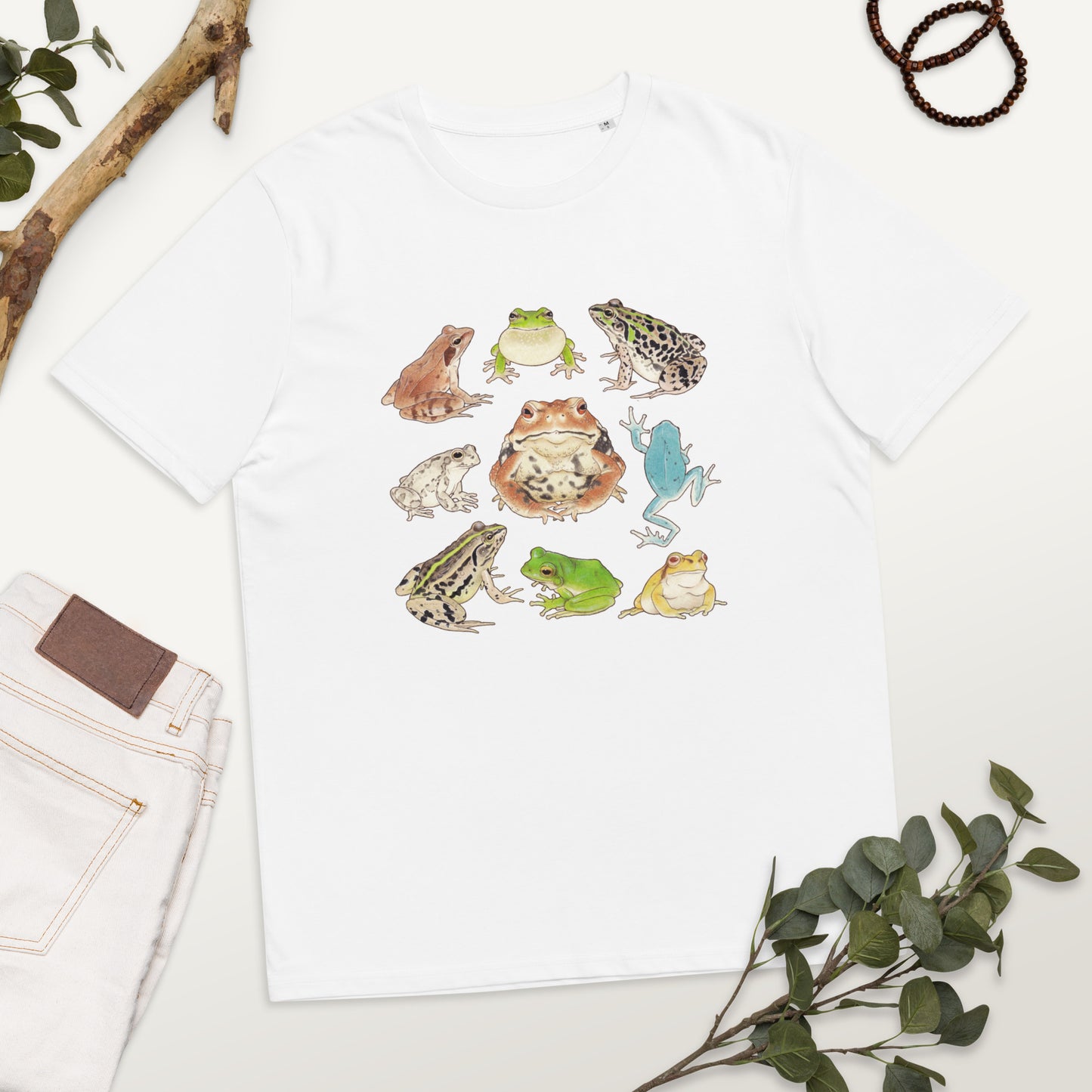 Japanese frogs-Unisex organic cotton t-shirt