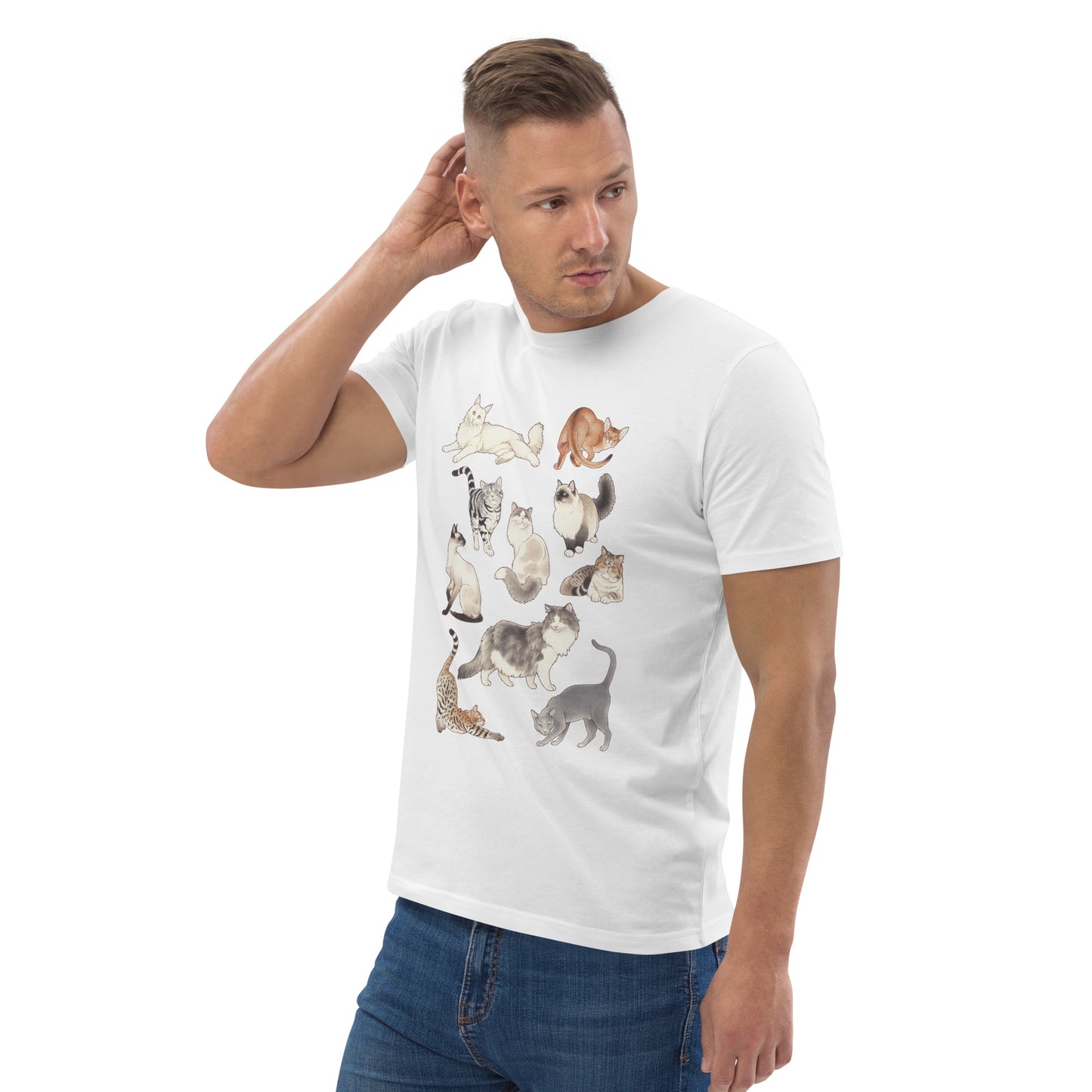 Cats-Unisex organic cotton t-shirt